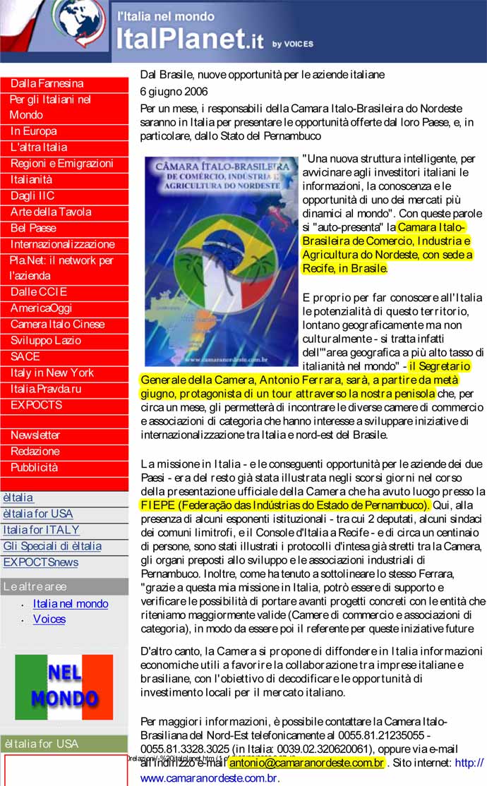 dal Brasile nuove opportunità per le imrpese italiane